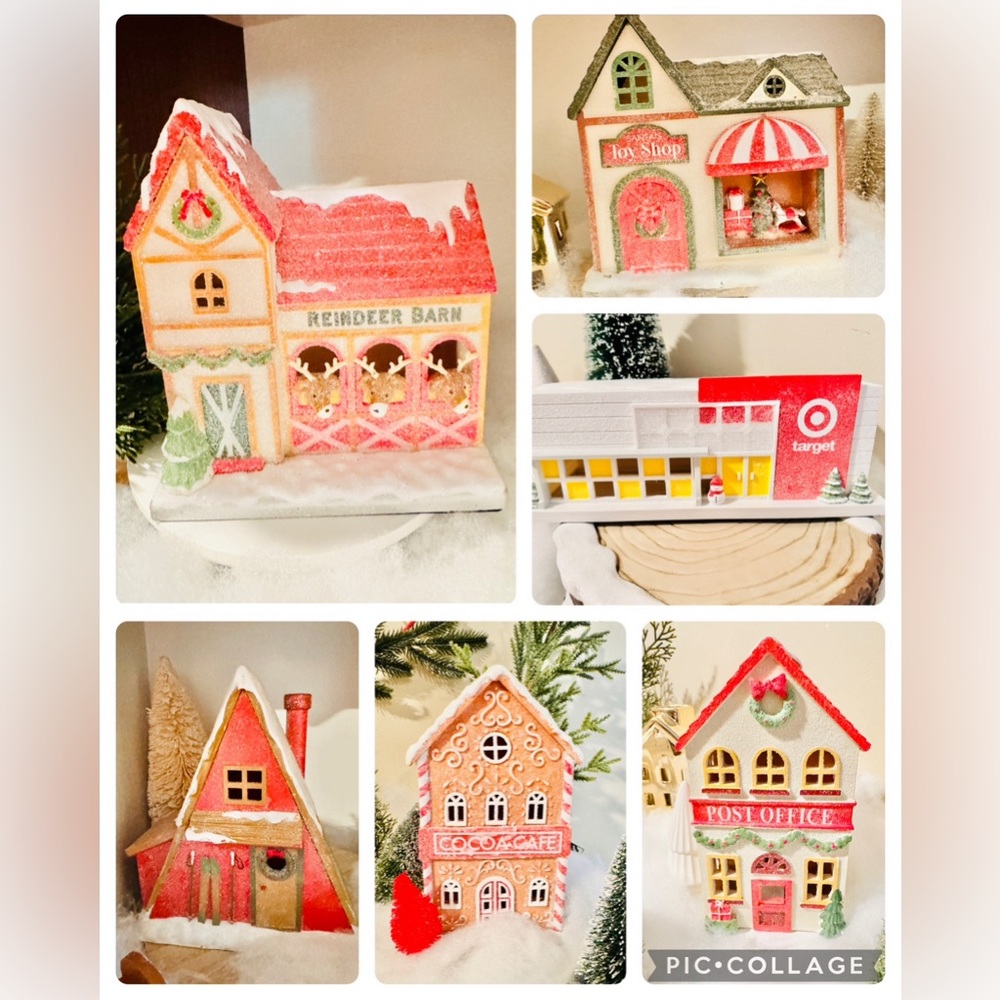 Target Bullseye Christmas Village LED
Set of 6 - Brand New with tags!